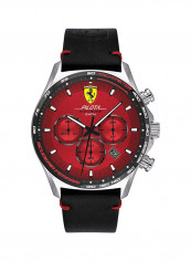 Men's Leather Quartz Chronograph Wrist Watch With Date Display 830713