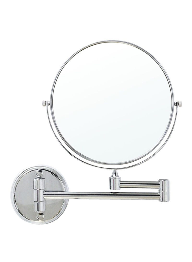 Two-Sided Wall-Mounted Mirror Silver