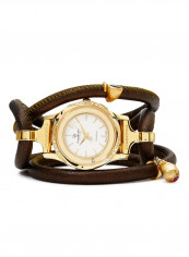 Women's Fabric Analog Wrist Watch300 GWBL BRONZE MYSTERIOUS DROP