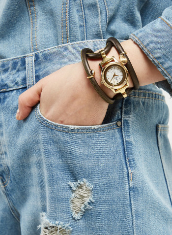 Women's Fabric Analog Wrist Watch300 GWBL BRONZE MYSTERIOUS DROP