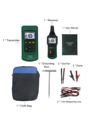 MY6818 Professional Cable Tester Kit Green/Black 3.1 x 1.5 x 1inch