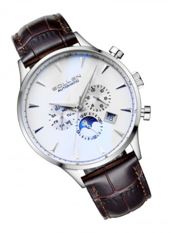 Men's Leather Chronograph Watch LEN67946