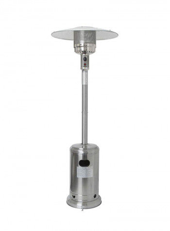 Stainless Steel Patio Heater Silver 220.98centimeter