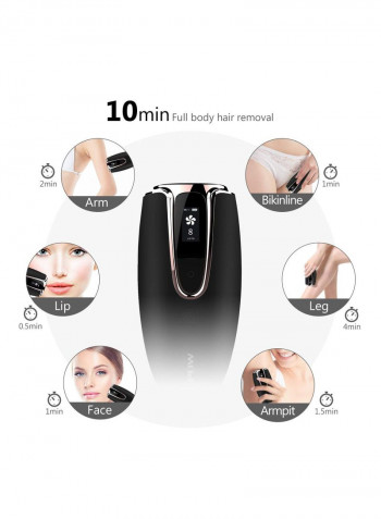 IPL Permanent Hair Remover Device Black