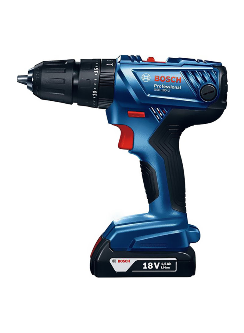 Professional Cordless Impact Drill Blue/Black/Red