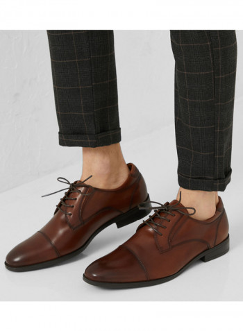 Cortleyflex Derby Lace-Up Formal Shoes Brown