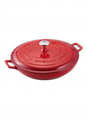 Enameled Cast Iron Braiser Red 31cm reviews Enameled Cast Iron Braiser Red 31cm