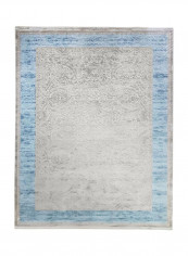 Rectangular Carpet Grey/Blue 160x230centimeter
