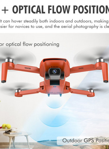SG108 RC Drone Dual Camera 5G WiFi FPV GPS Optical Flow Positioning Gesture Quadcopter 28.5*10.5*20.5cm