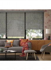 Single Sunscreen Collection 2 Roller Blackout Window Shade Grey 200x175cm