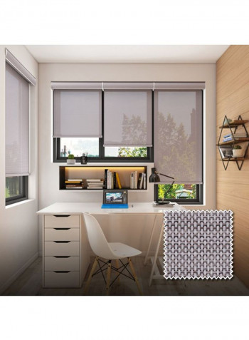 Single Sunscreen Collection 2 Roller Blackout Window Shade Grey/White 200x150cm