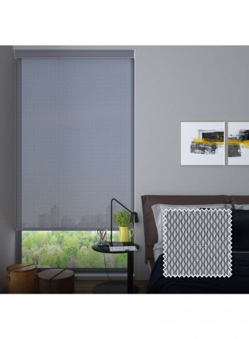 Single Sunscreen Collection 2 Roller Blinds Grey/White 200x150cm