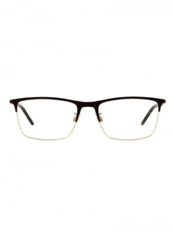 Men's Square Eyeglass Frame - Lens Size: 55 mm