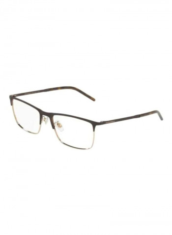 Men's Square Eyeglass Frame - Lens Size: 55 mm