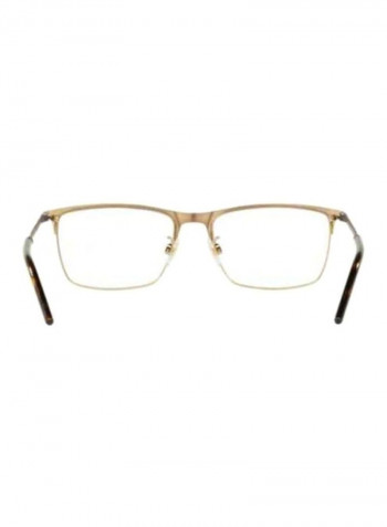 Men's Square Eyeglass Frame - Lens Size: 55 mm