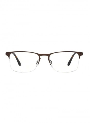 Men's Rectangular Eyeglass Frame - Lens Size: 55 mm