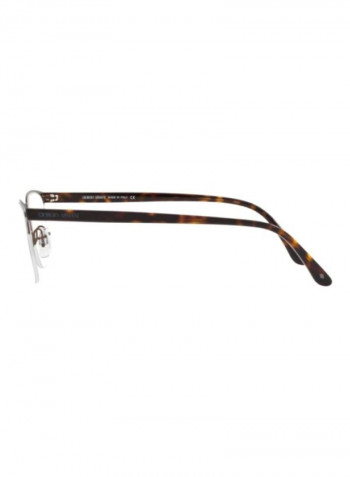 Men's Rectangular Eyeglass Frame - Lens Size: 55 mm