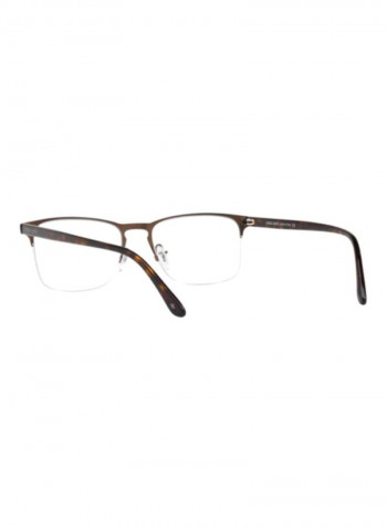 Men's Rectangular Eyeglass Frame - Lens Size: 55 mm
