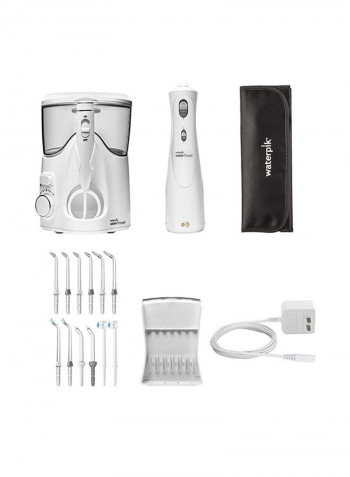 Ultra Plus And Cordless Plus Water Flosser WP-150-470UK Combo Pack White/Grey 900g