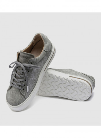 Lace Up Stylish Low Top Sneaker Silver