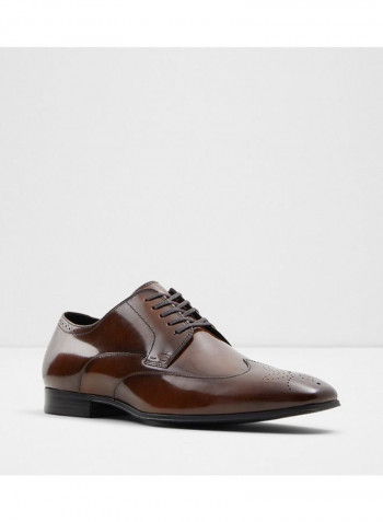 Leelen Derby Formal Shoes Brown