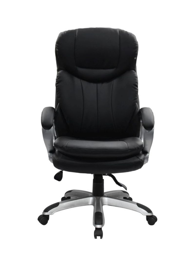 Executive Office Chair Black/Silver 83x38x66cm