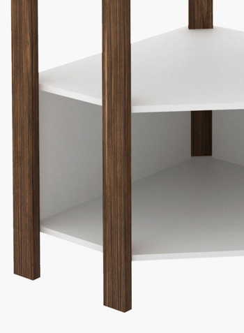 Malta Multipurpose Bookcase Brown 70.5x70.5x165.5centimeter