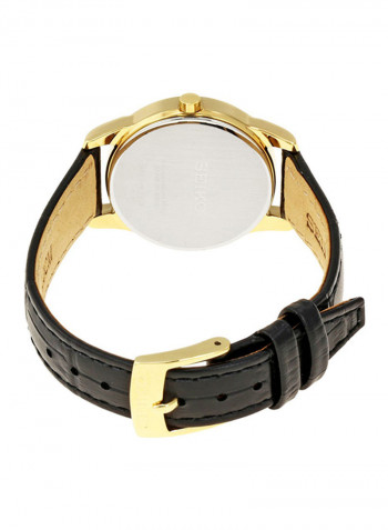 Men's Leather Analog Watch SXDG32P1