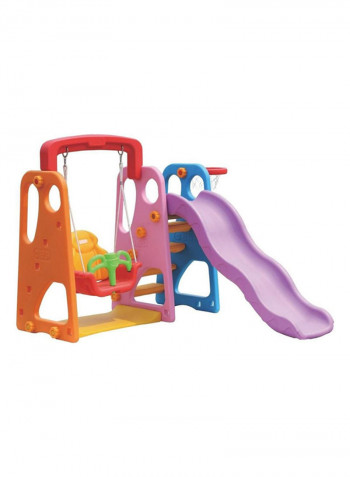 3-In-1 Swing And Slide Set 16339 170x173x130centimeter