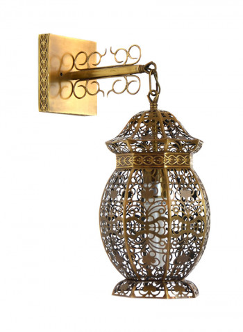 Indoor Arabic Wall Light Gold 20x60centimeter