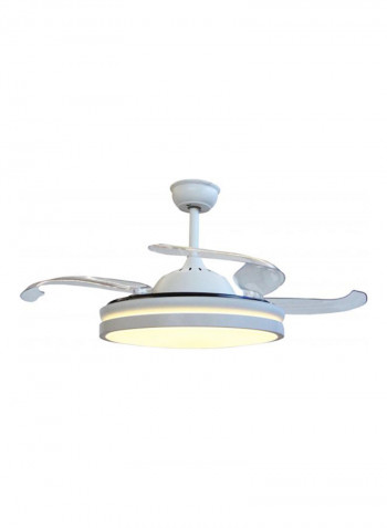 LED Ceiling Lamp With Fan White 29x54centimeter