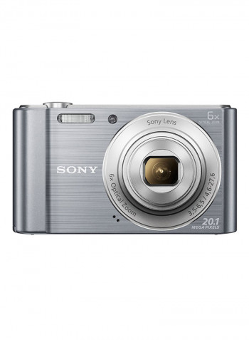 CyberShot DSC-W810 Point And Shoot Camera 20.1MP 6x Zoom Silver
