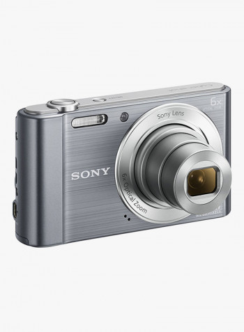 CyberShot DSC-W810 Point And Shoot Camera 20.1MP 6x Zoom Silver
