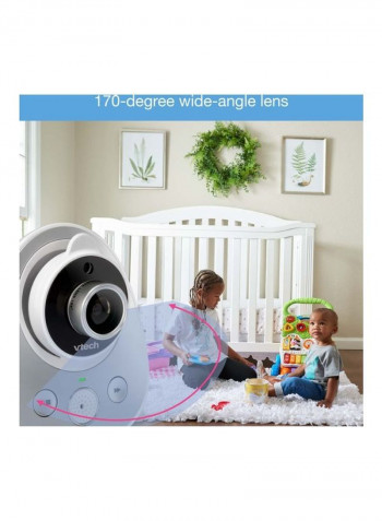 Digital Video Baby Monitor with 2 Cameras Grey/White