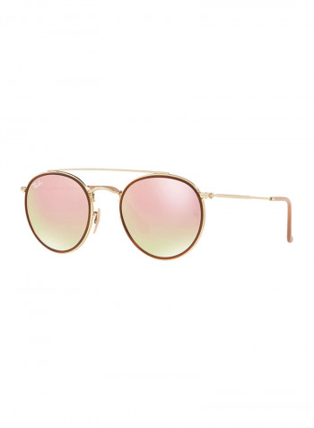 Double Bridge Round Sunglasses - Lens Size: 51 mm