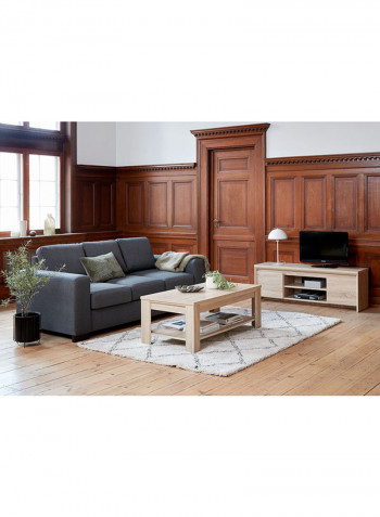 Hallund TV Bench Oak 138x48x38centimeter