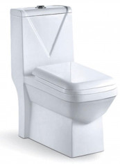 Water Closet With Ceramic Toilet Seat 0805 White Standard