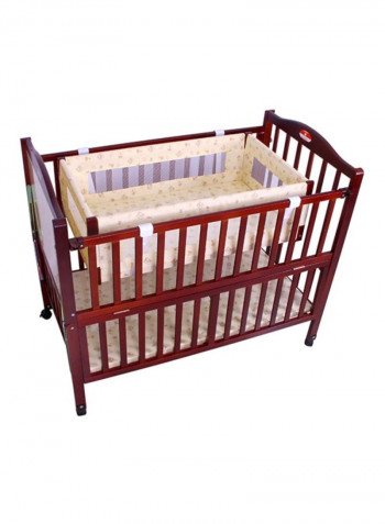 Wooden Bed With Cradle And Mosquito Net