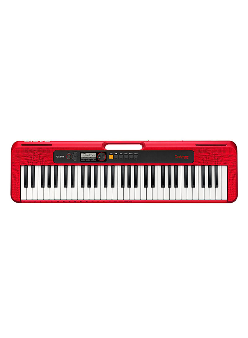 Casio CT-S200RDC2 Casiotone Musical Keyboard, 61 Keys - Red