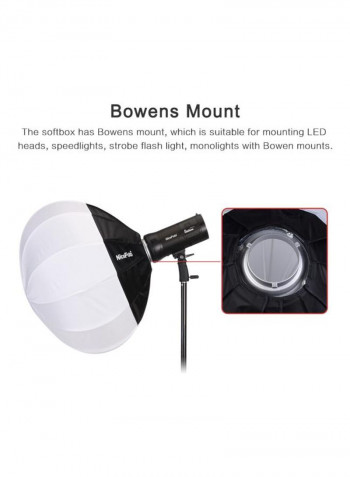 Foldable Lantern Style Softbox White/Black