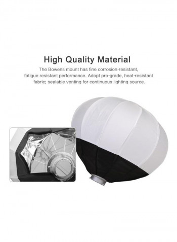 Foldable Lantern Style Softbox White/Black
