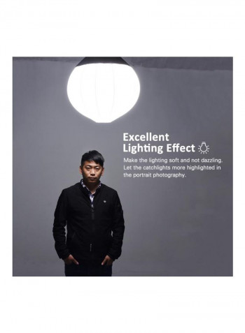 Foldable Lantern Style Softbox White/Black