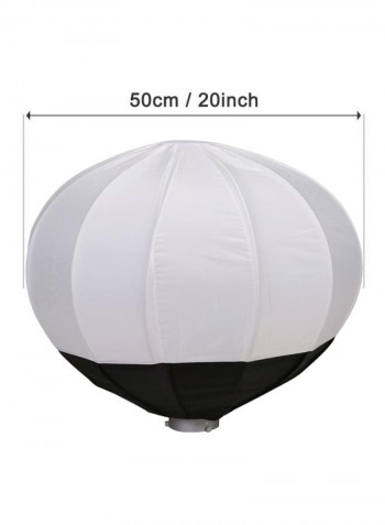 Foldable Lantern Style Softbox White/Black