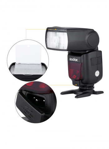 2.4G Wireless Master Slave Speedlight Flashlight Speedlite For Canon EOS Series Black