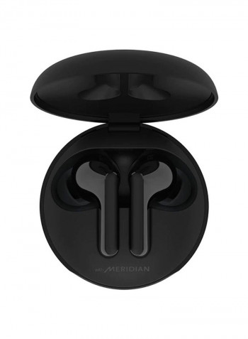 Bluetooth Wireless Stereo Earbuds With UVnano Charging Case black