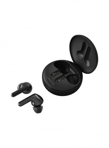 Bluetooth Wireless Stereo Earbuds With UVnano Charging Case black