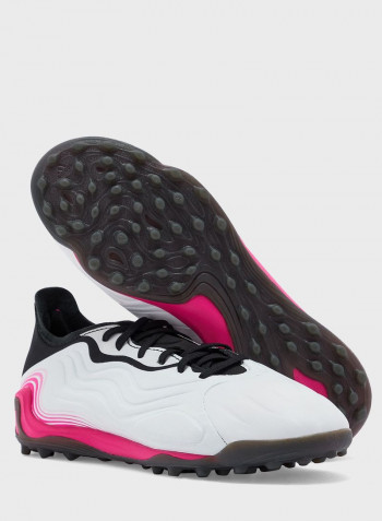 Comfortable Lace-Up Shoes Cloud White/Core Black/Pink