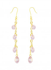 18 Karat Gold Pearl Drops Earrings