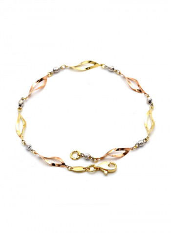 18k Gold Twisted Bracelet