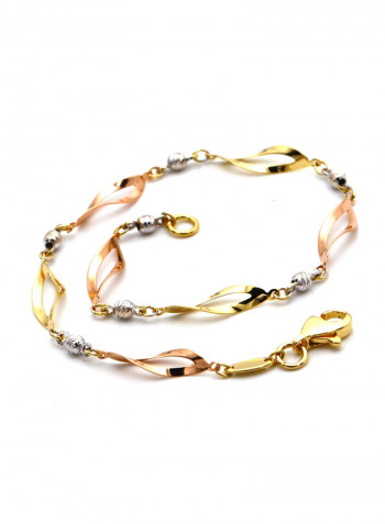 18k Gold Twisted Bracelet